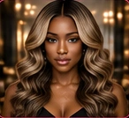 Honey blonde waves